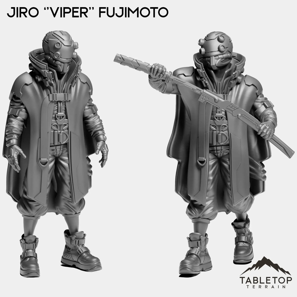 Tabletop Terrain Miniature Full Set Jiro ''Viper'' Fujimoto