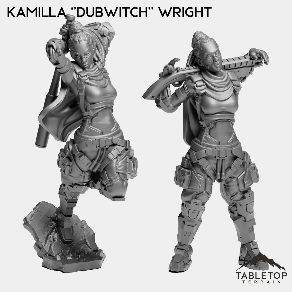 Tabletop Terrain Miniature Full Set Kamilla ''DubWitch'' Wright