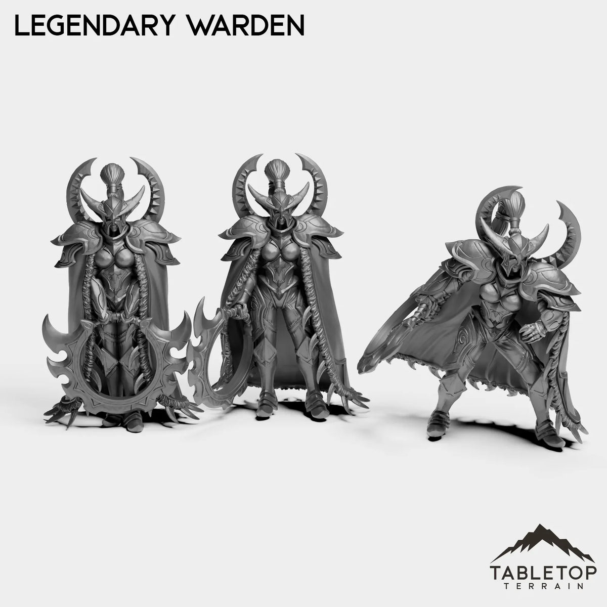 Tabletop Terrain Miniature Full Set Legendary Warden
