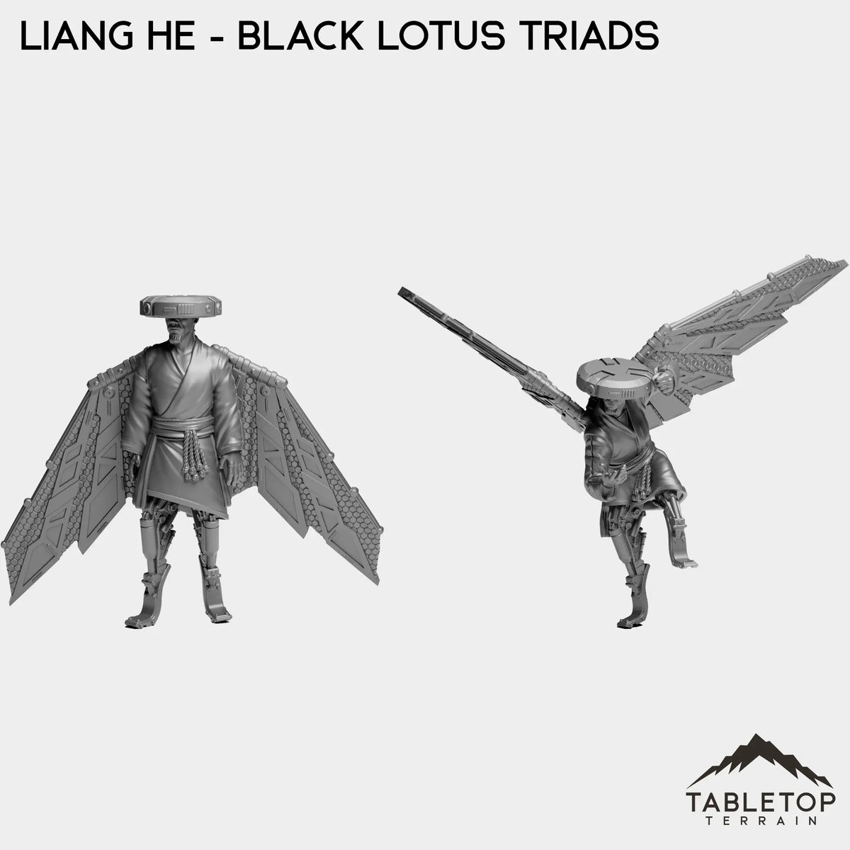 Tabletop Terrain Miniature Full Set Liang He - Black Lotus Triads