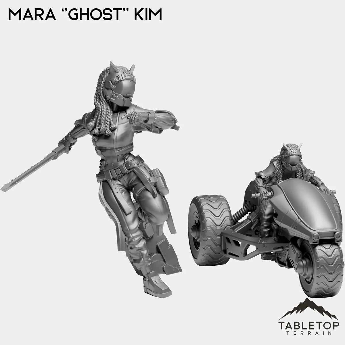 Tabletop Terrain Miniature Full Set Mara ''Ghost'' Kim
