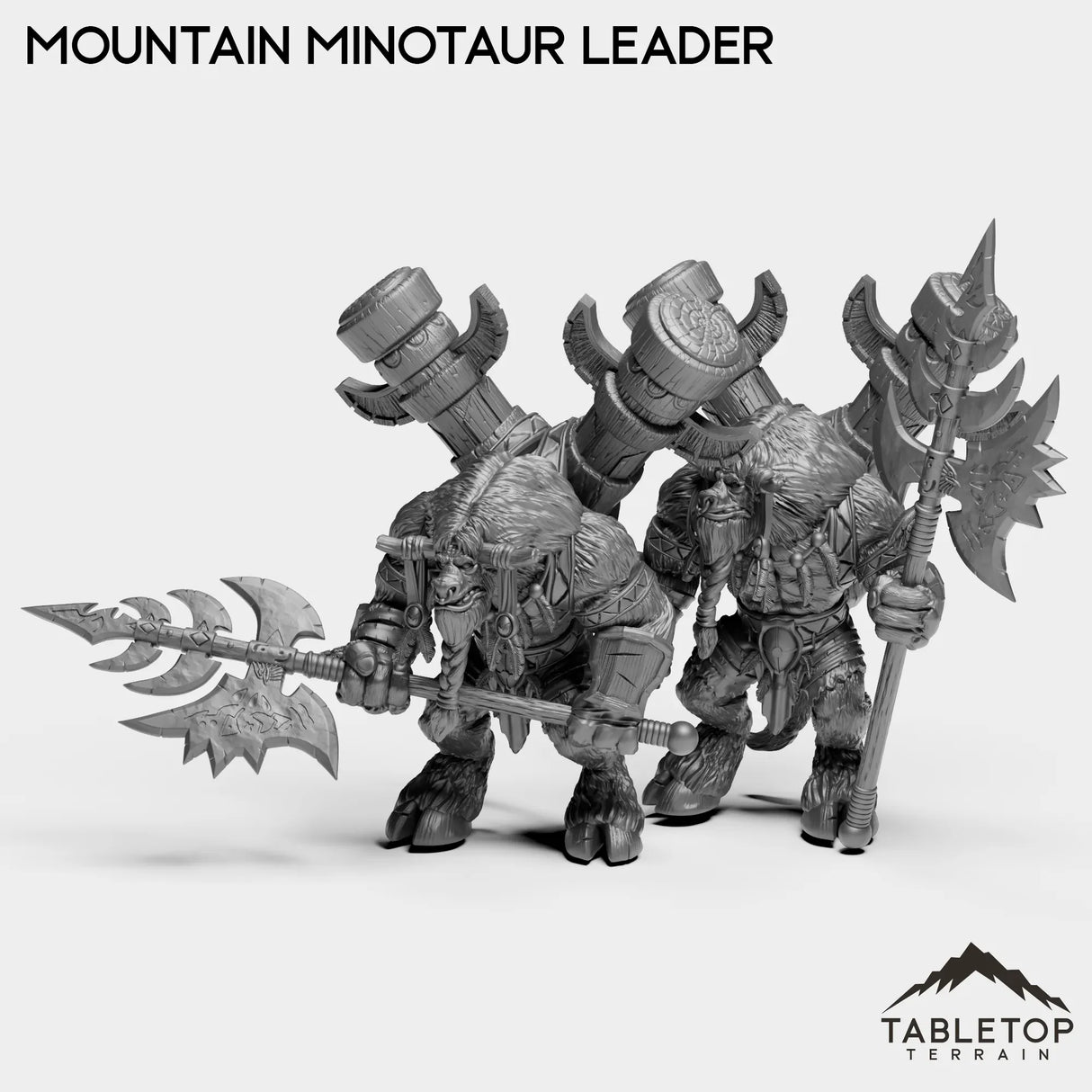 Tabletop Terrain Miniature Full Set Mountain Minotaur Leader