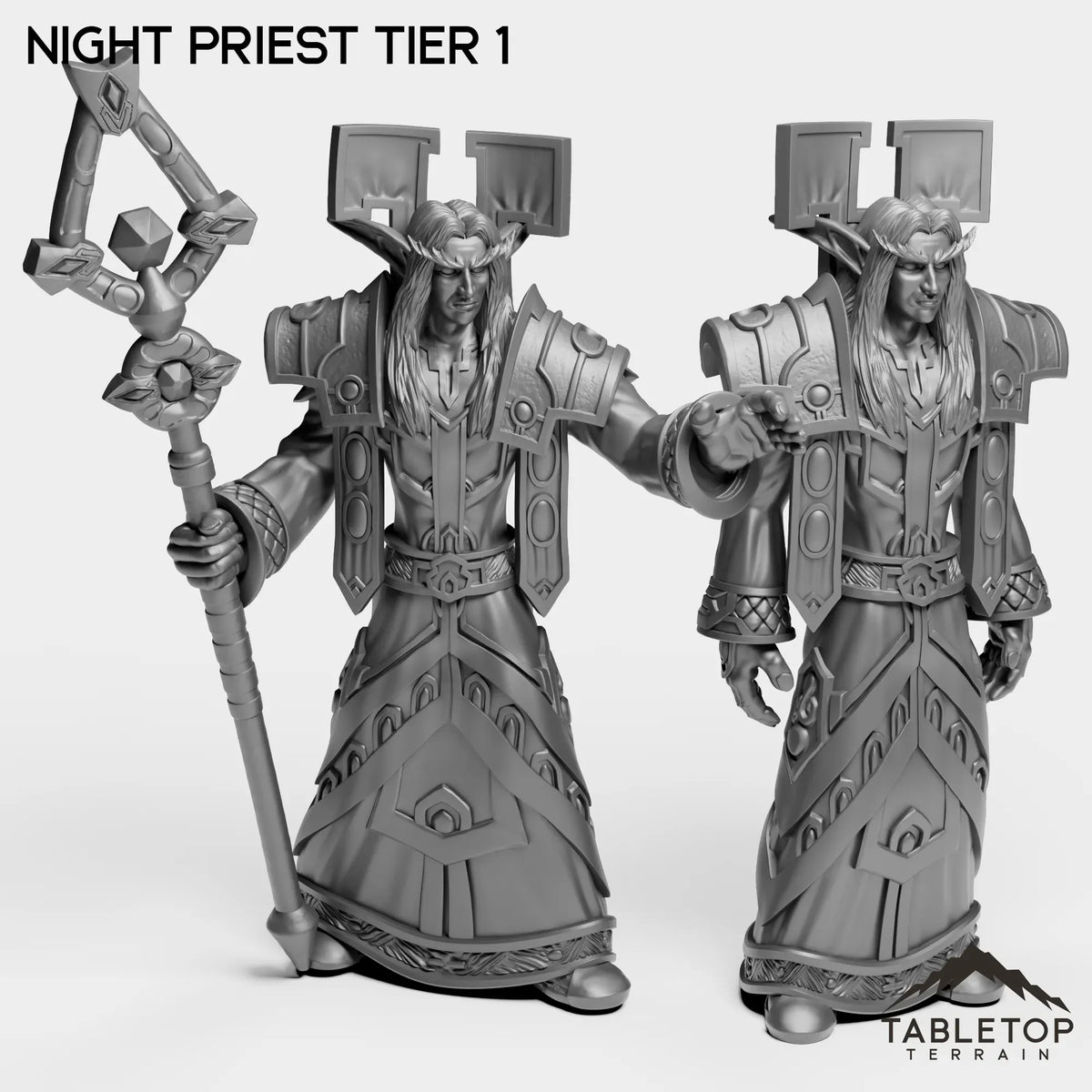 Tabletop Terrain Miniature Full Set Night Priest Tier 1