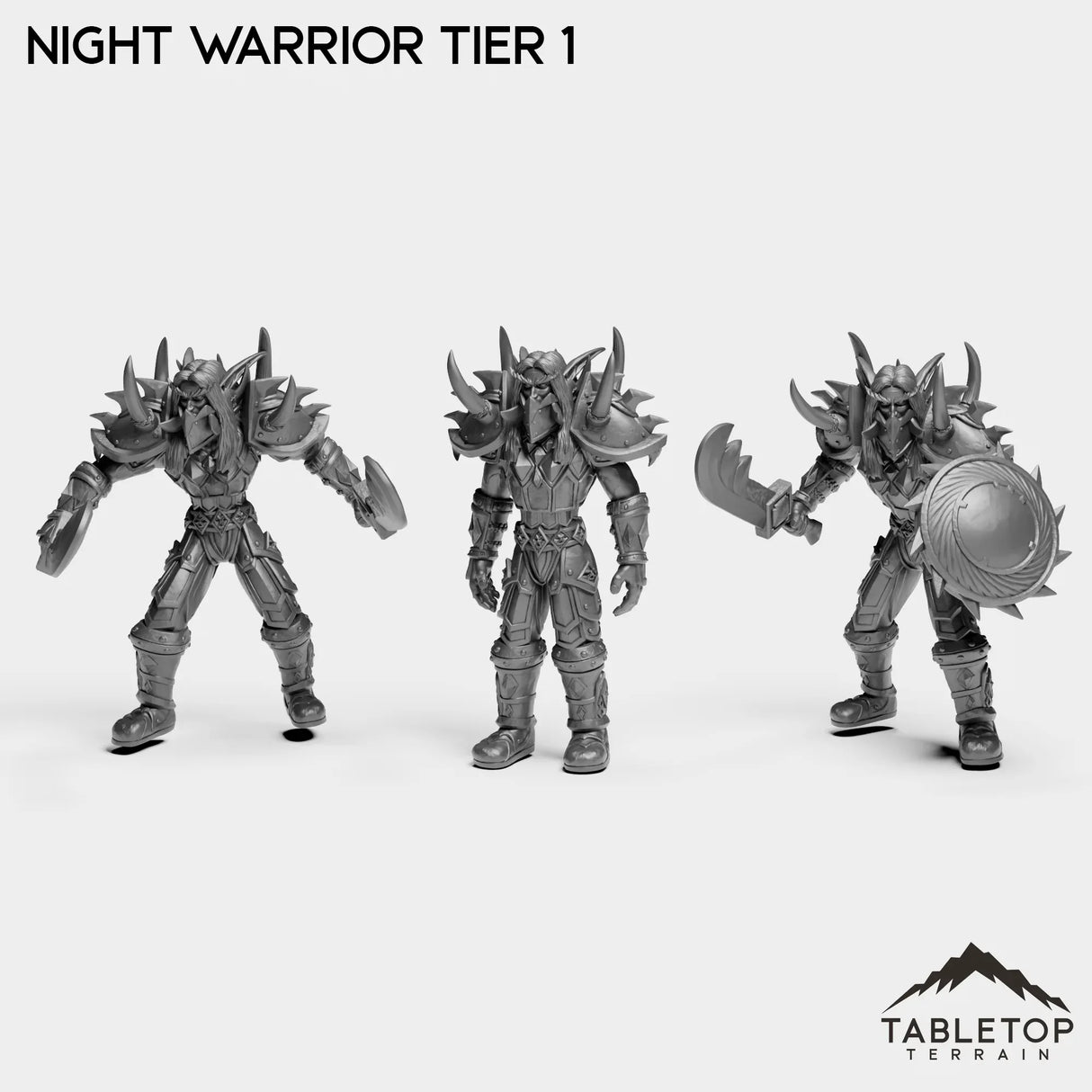 Tabletop Terrain Miniature Full Set Night Warrior Tier 1