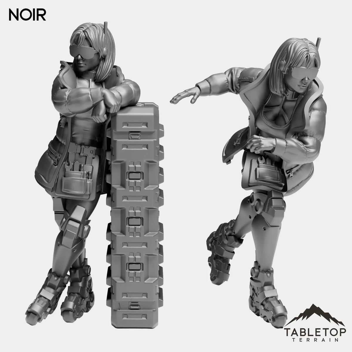 Tabletop Terrain Miniature Full Set Noir