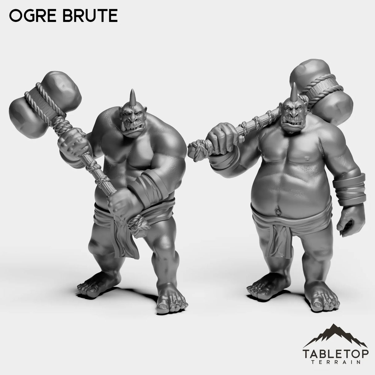 Tabletop Terrain Miniature Full Set Ogre Brute
