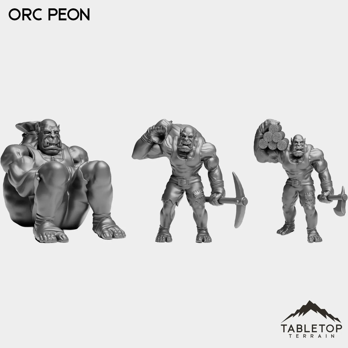 Tabletop Terrain Miniature Full Set Orc Peon