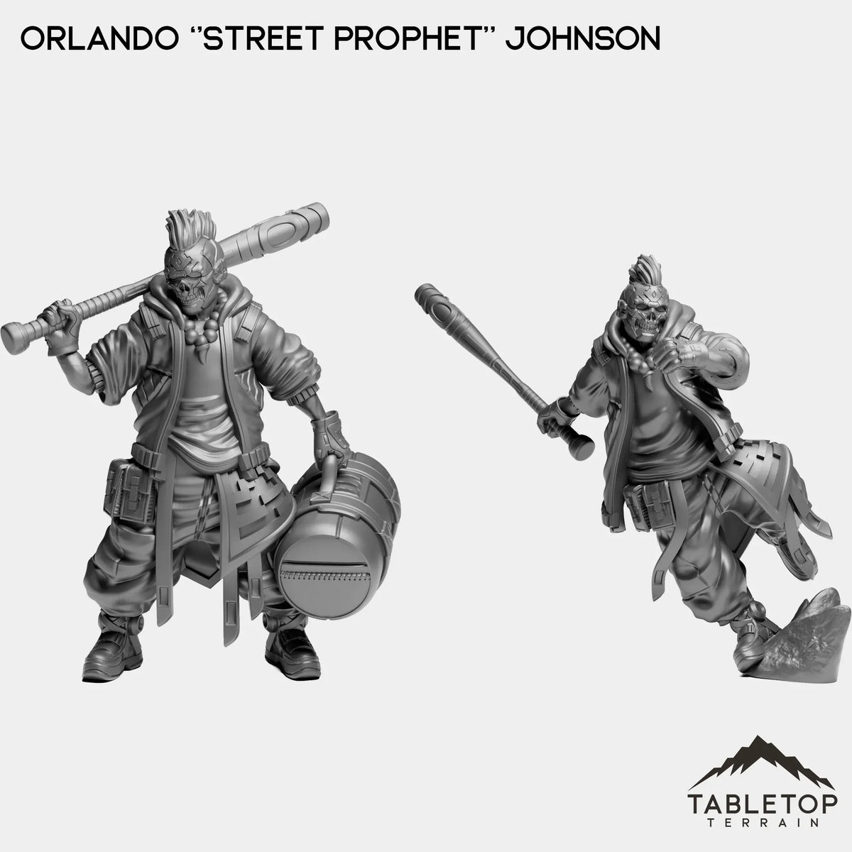 Tabletop Terrain Miniature Full Set Orlando ''Street Prophet'' Johnson
