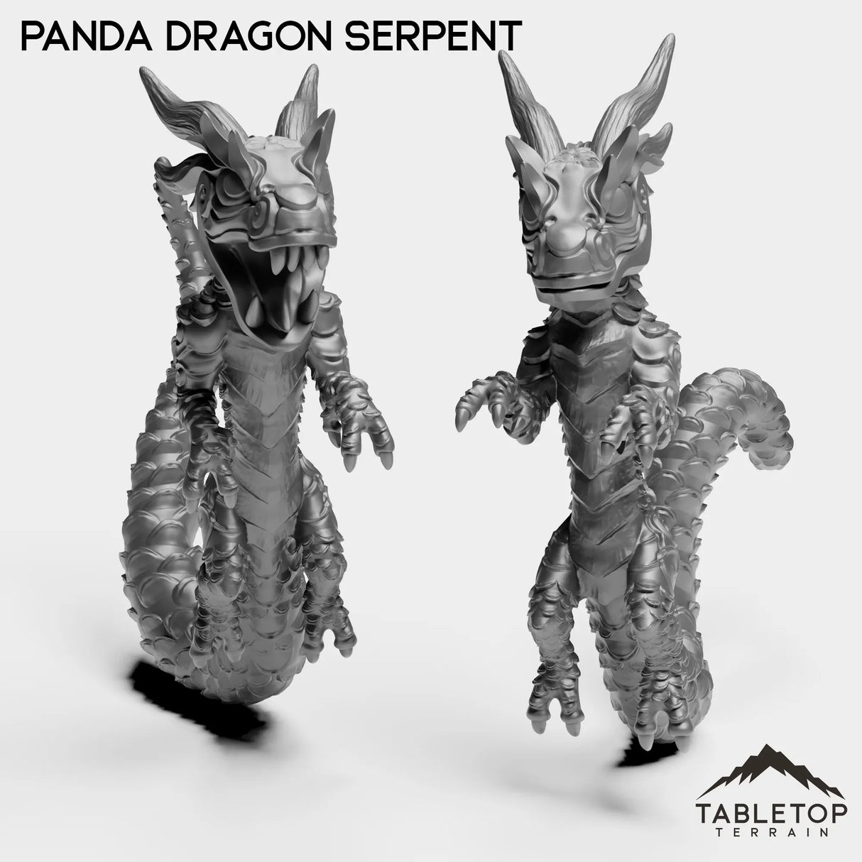 Tabletop Terrain Miniature Full Set Panda Dragon Serpent
