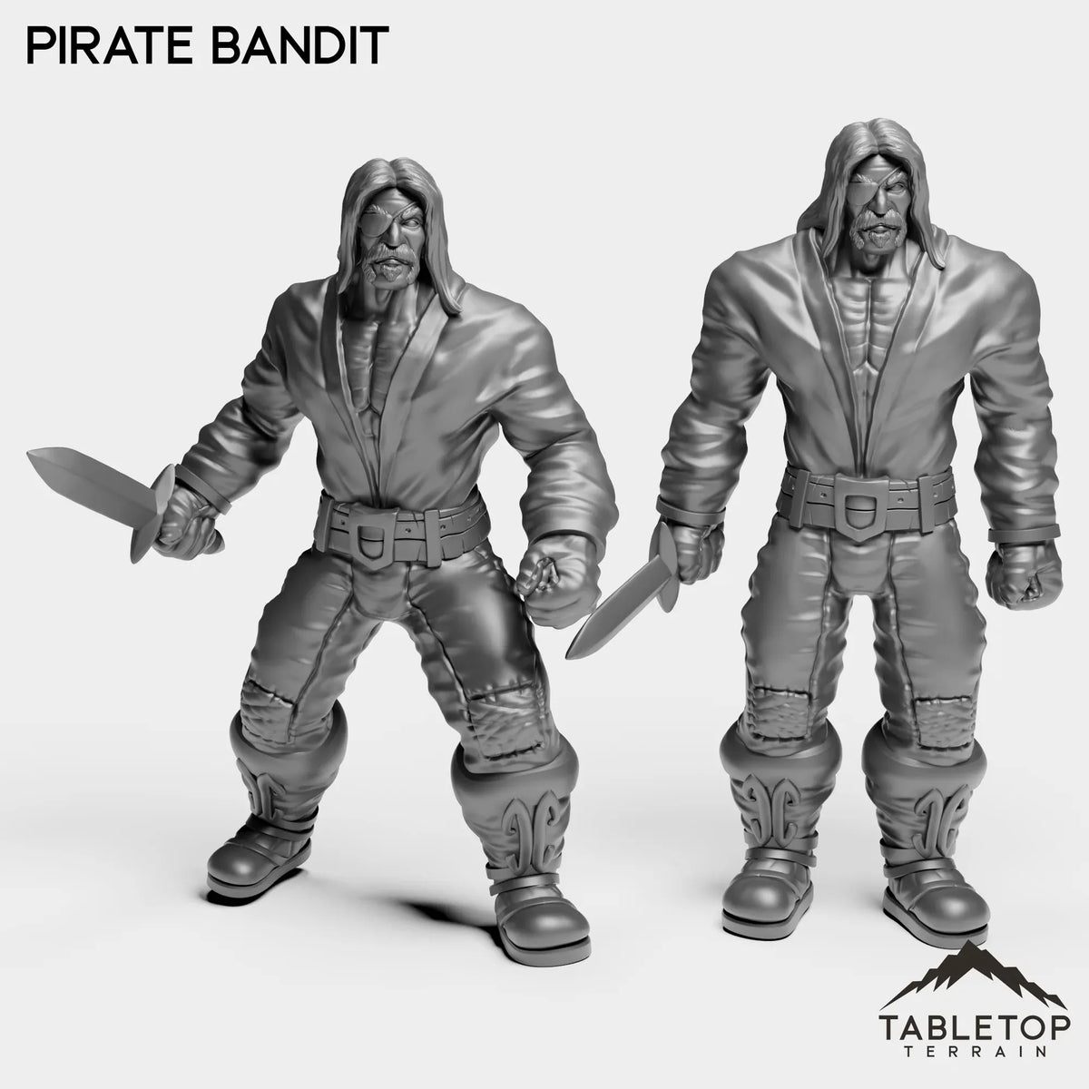 Tabletop Terrain Miniature Full Set Pirate Bandit