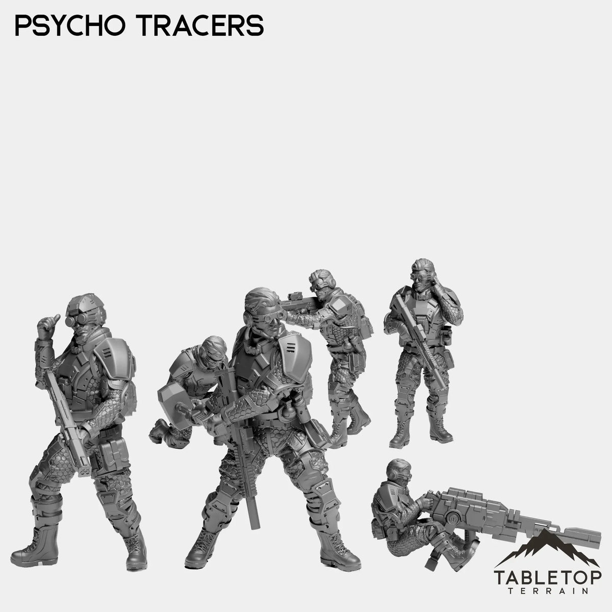 Tabletop Terrain Miniature Full Set Psycho Tracers