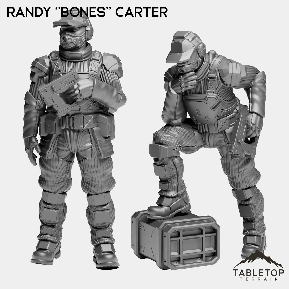 Tabletop Terrain Miniature Full Set Randy ''Bones'' Carter