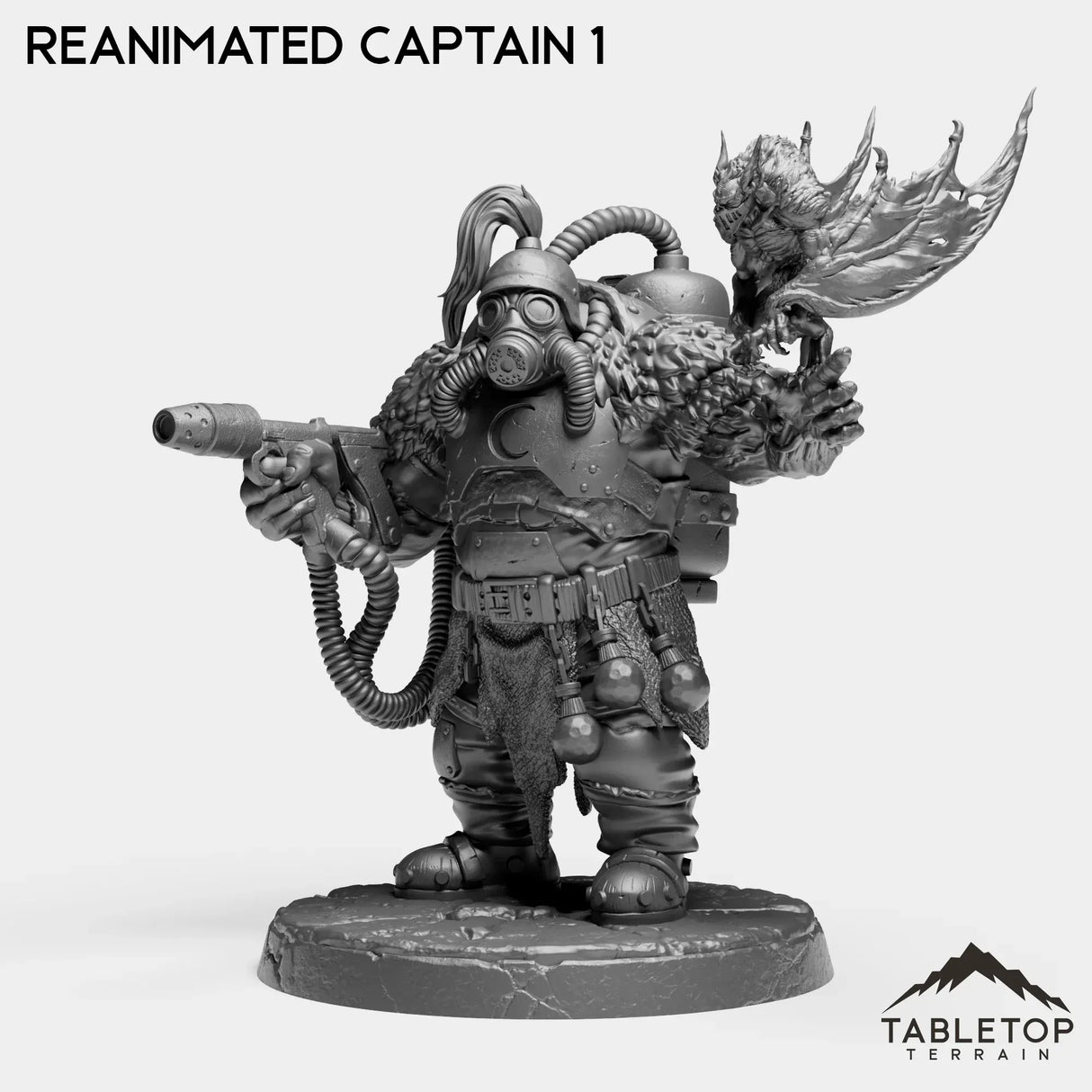 Tabletop Terrain Miniature Full Set Reanimated Captain - Alchemical Satrapy
