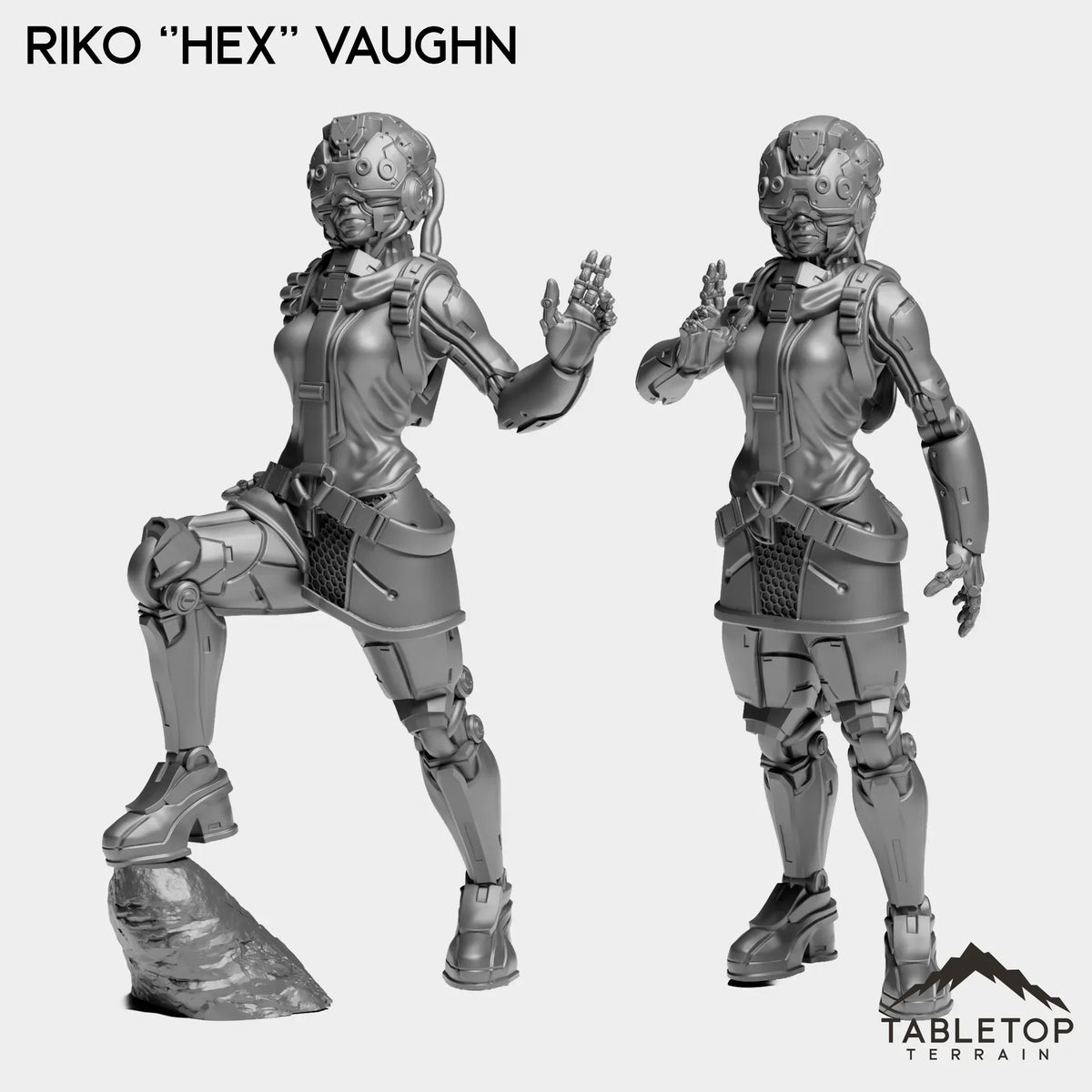 Tabletop Terrain Miniature Full Set Riko ''Hex'' Vaughn