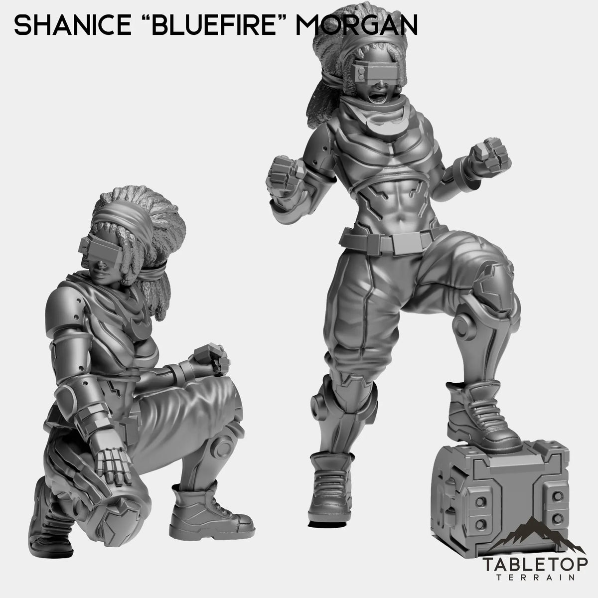 Tabletop Terrain Miniature Full Set Shanice “Bluefire” Morgan