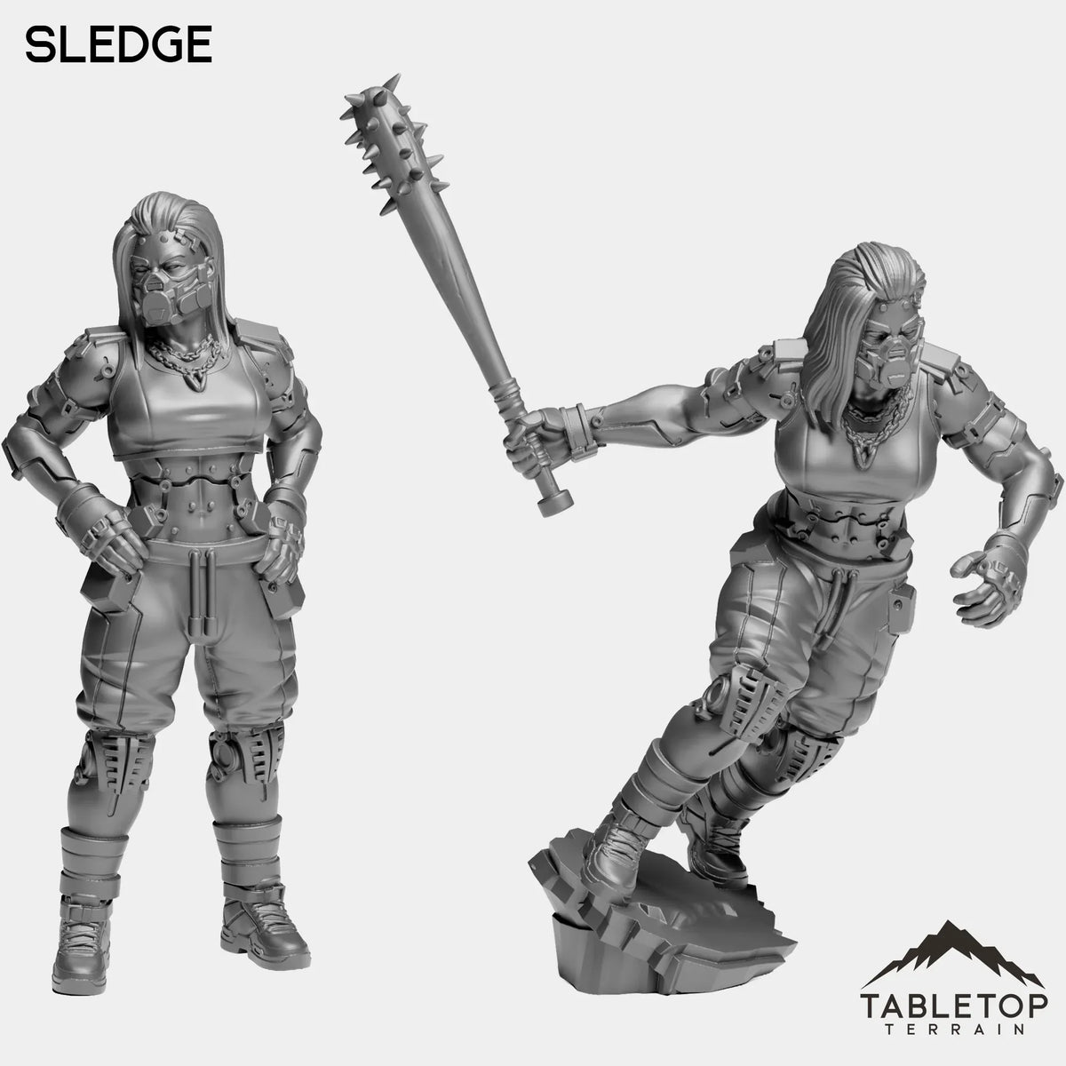 Tabletop Terrain Miniature Full Set Sledge