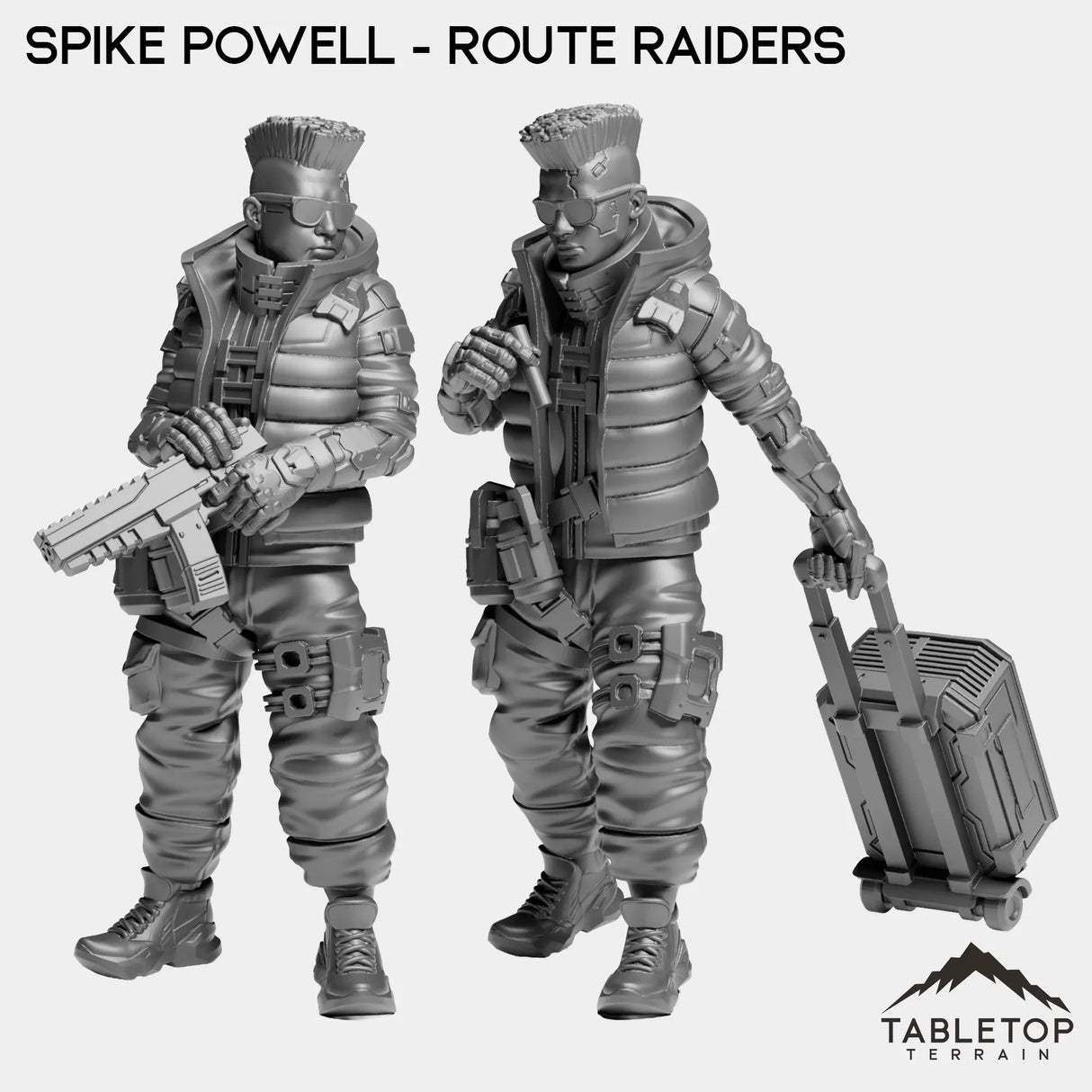 Tabletop Terrain Miniature Full Set Spike Powell - Route Raiders