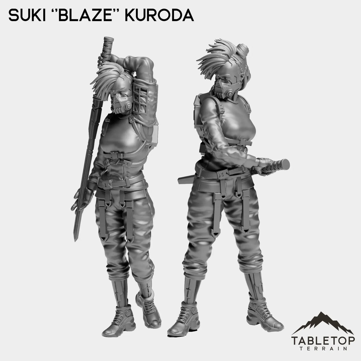 Tabletop Terrain Miniature Full Set Suki ''Blaze'' Kuroda