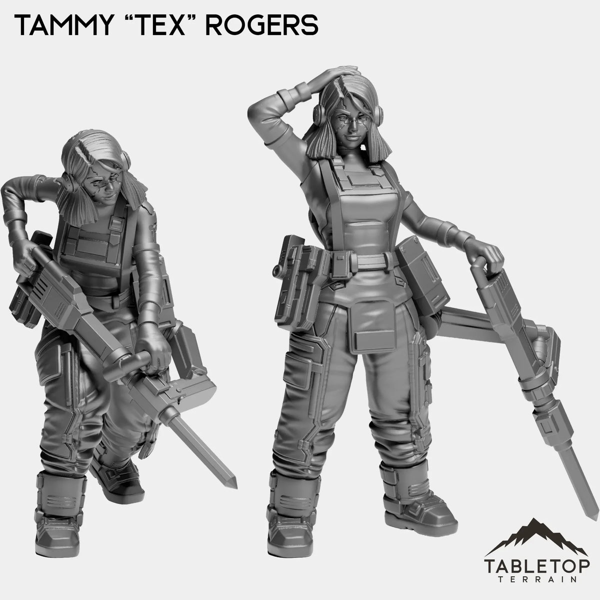 Tabletop Terrain Miniature Full Set Tammy “Tex” Rogers