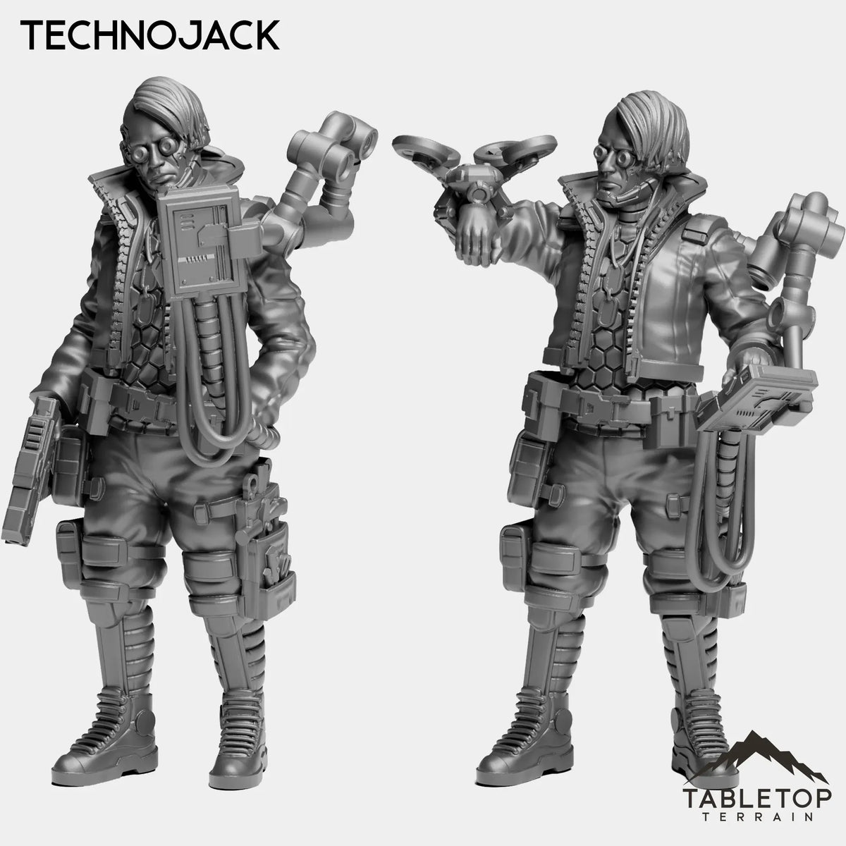 Tabletop Terrain Miniature Full Set TechnoJack