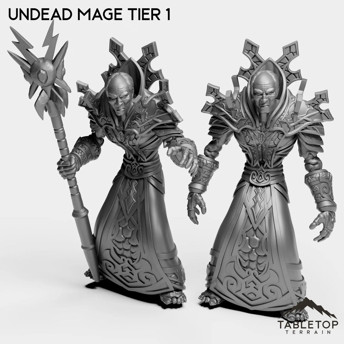 Tabletop Terrain Miniature Full Set Undead Mage Tier 1