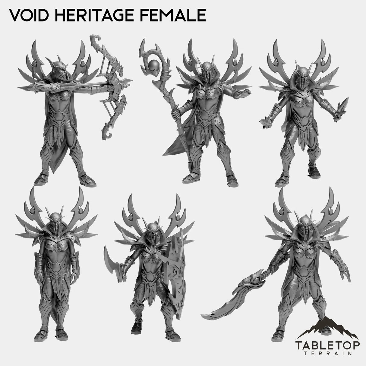 Tabletop Terrain Miniature Full Set Void Heritage Female
