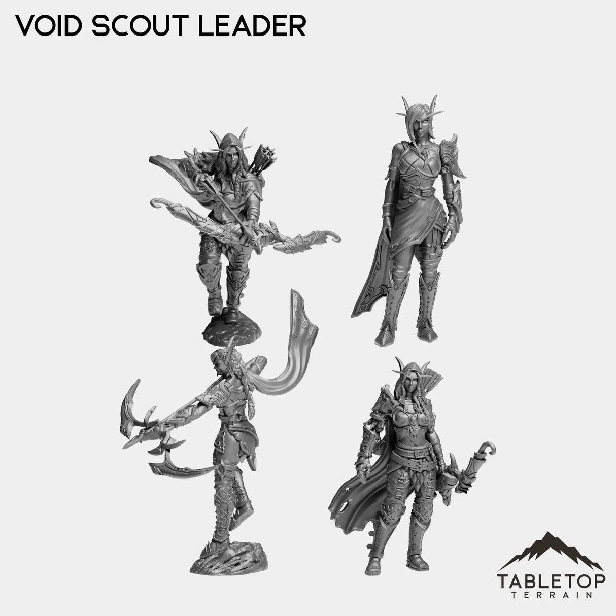 Tabletop Terrain Miniature Full Set Void Scout Leader