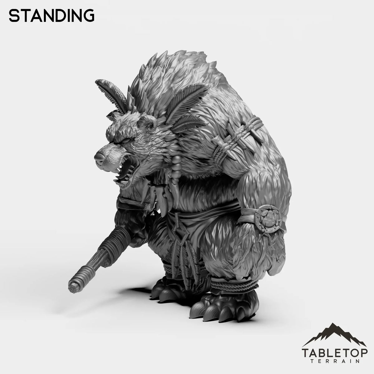 Tabletop Terrain Miniature Furbolg Caster