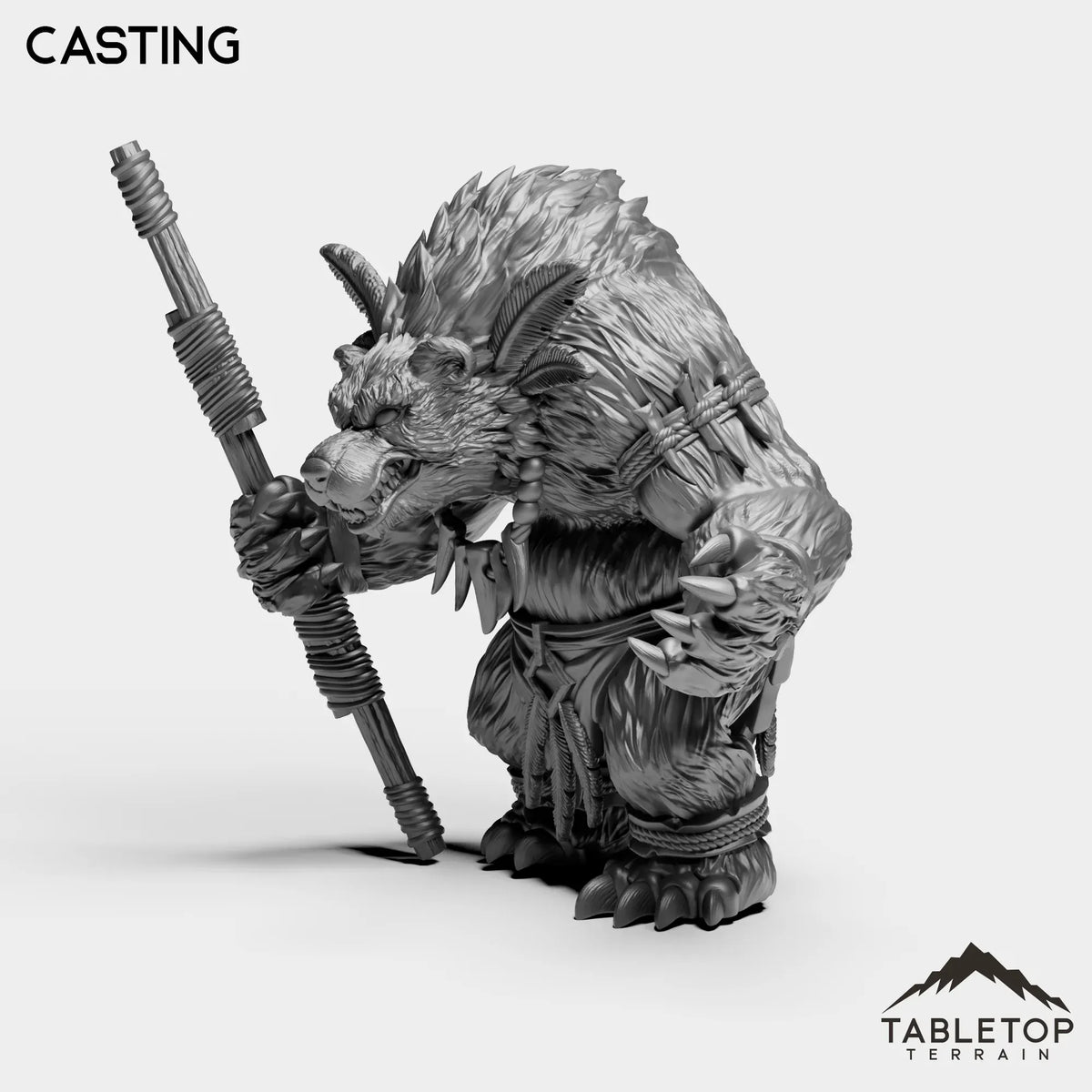 Tabletop Terrain Miniature Furbolg Caster