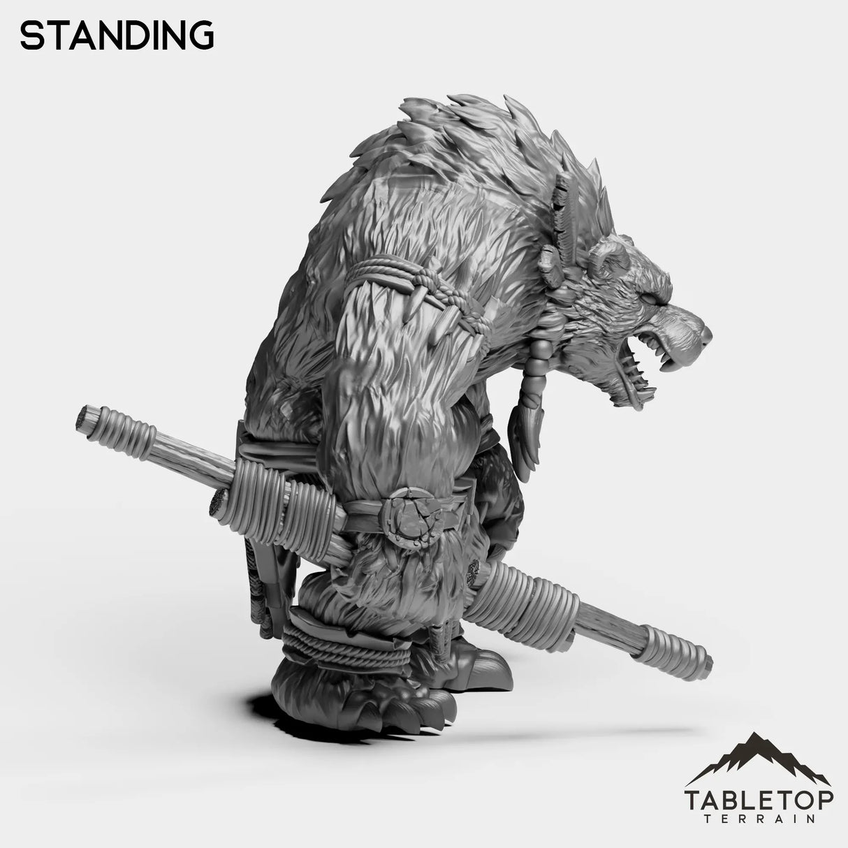 Tabletop Terrain Miniature Furbolg Caster