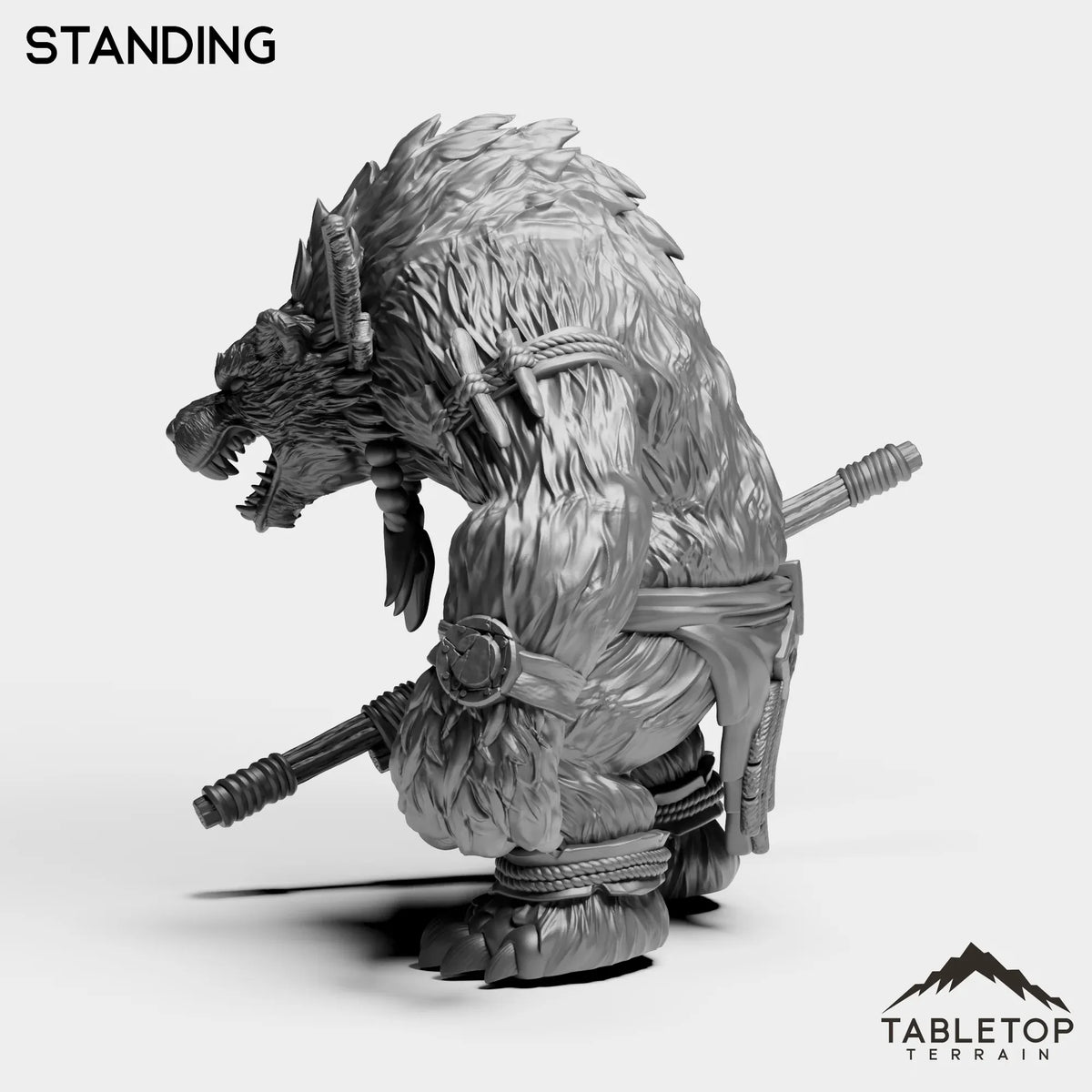 Tabletop Terrain Miniature Furbolg Caster
