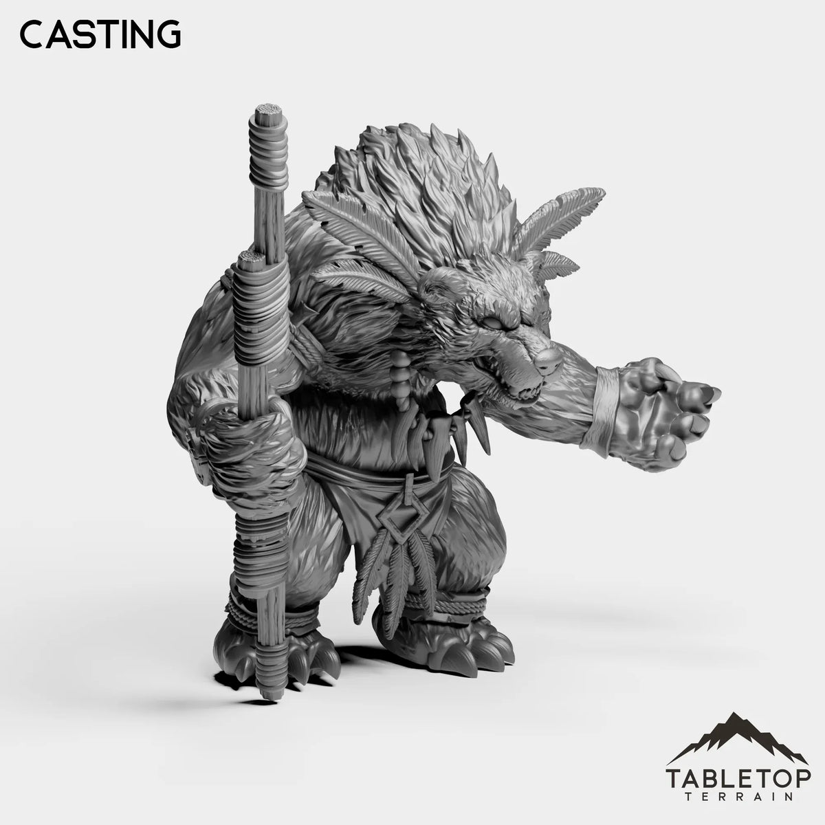 Tabletop Terrain Miniature Furbolg Caster