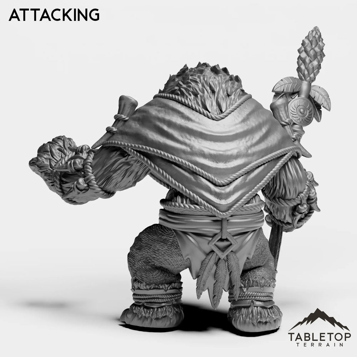 Tabletop Terrain Miniature Furbolg Shaman Leader