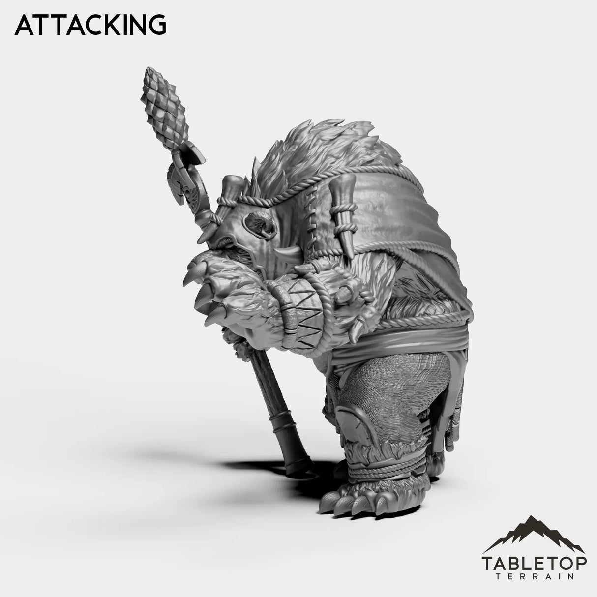 Tabletop Terrain Miniature Furbolg Shaman Leader