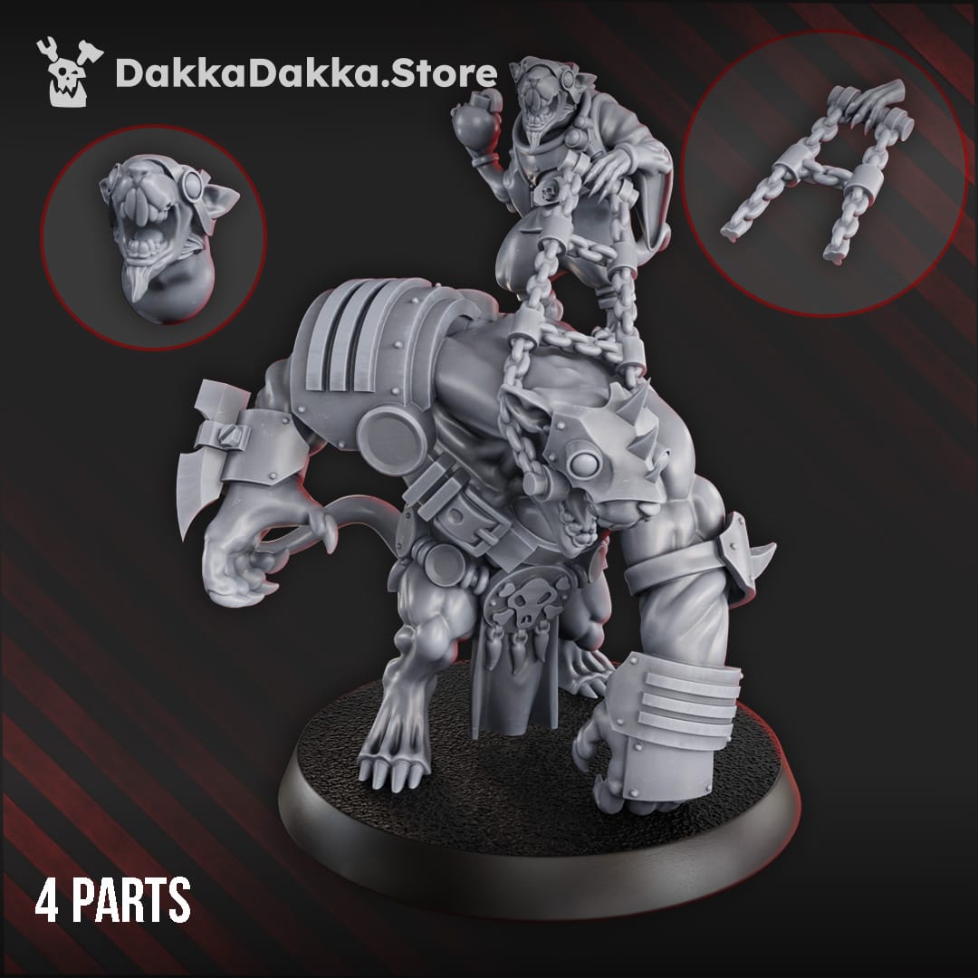 Tabletop Terrain Miniature Gargant Digger Rat