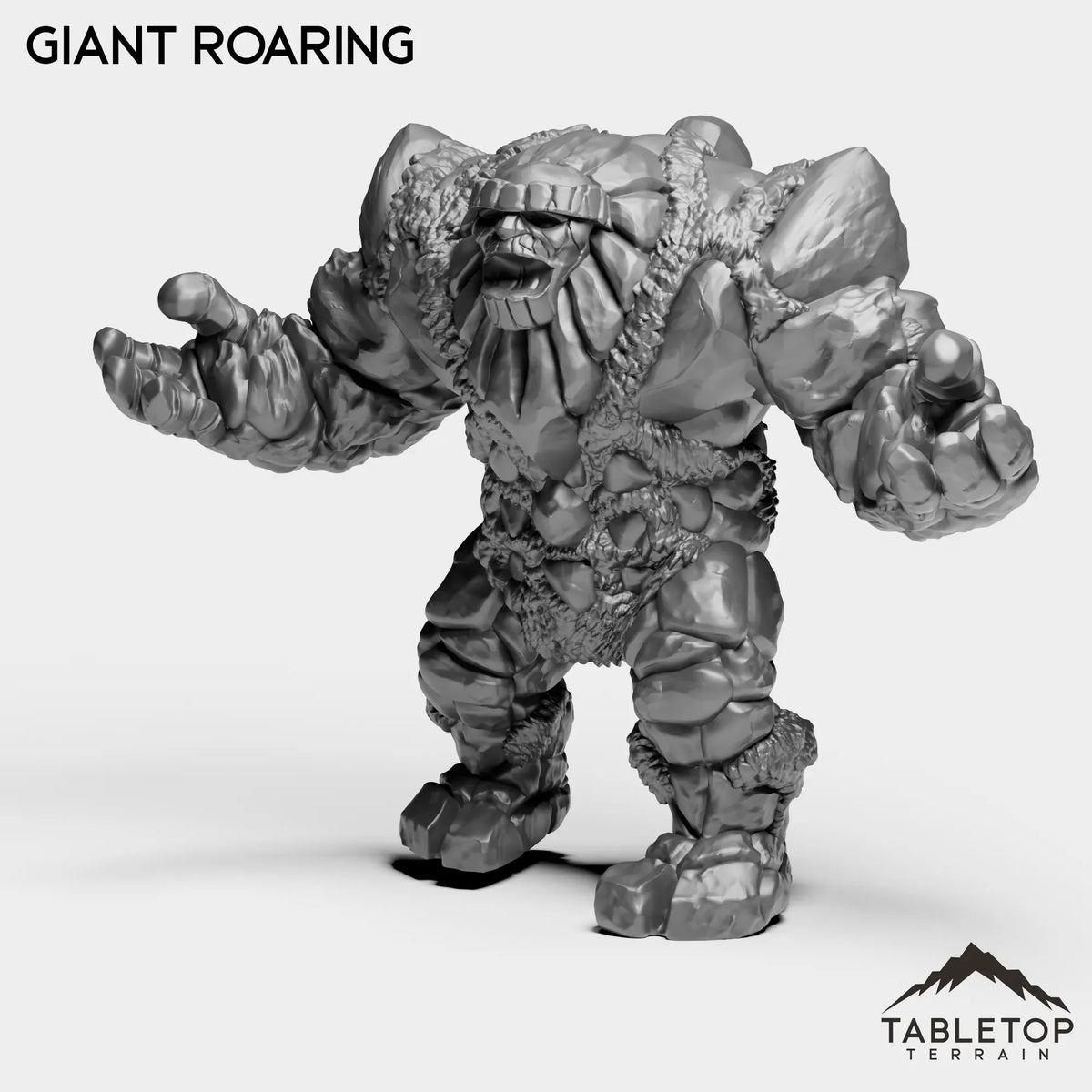 Tabletop Terrain Miniature Giant Roaring Mountain Giant Boss
