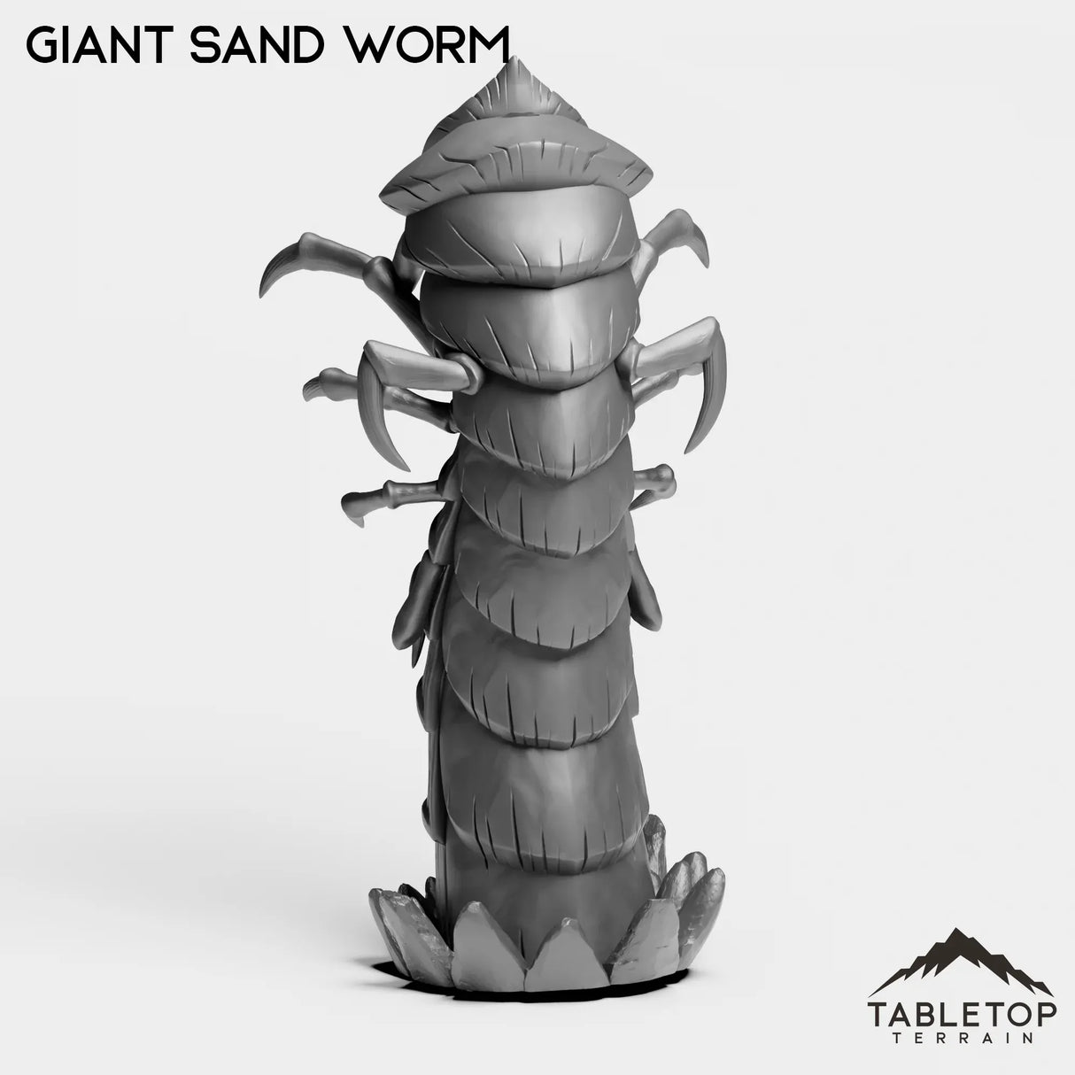 Tabletop Terrain Miniature Giant Sand Worm