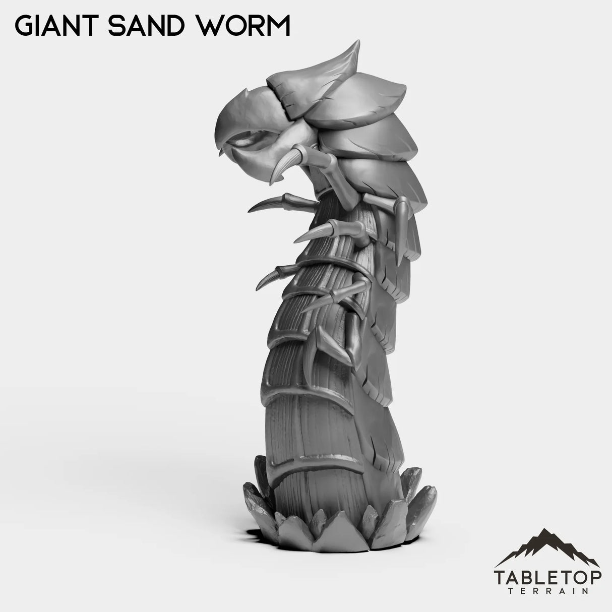 Tabletop Terrain Miniature Giant Sand Worm