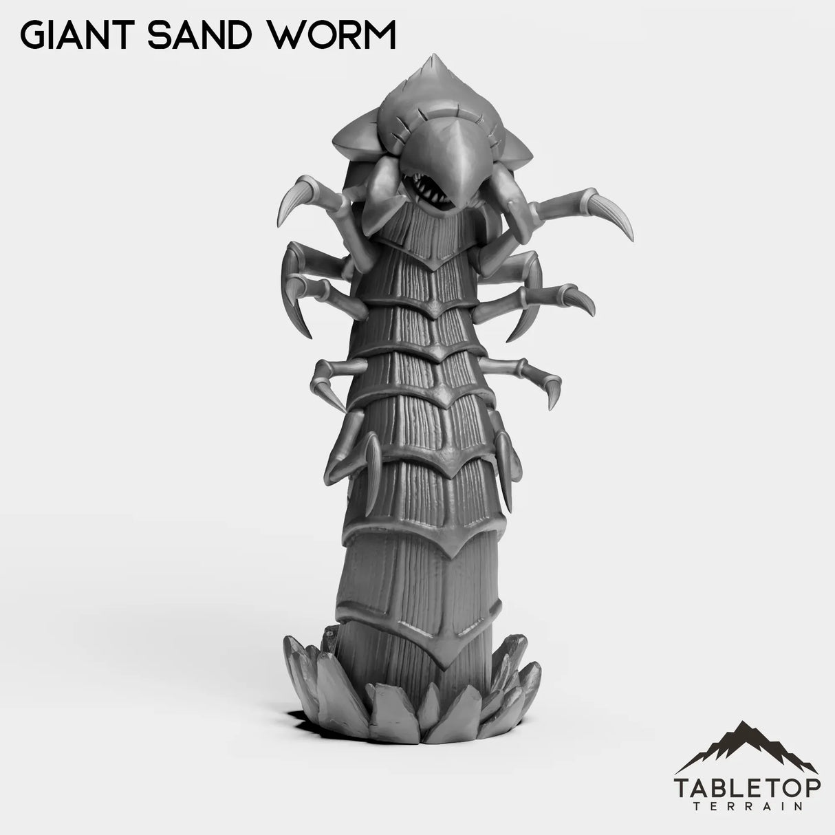 Tabletop Terrain Miniature Giant Sand Worm