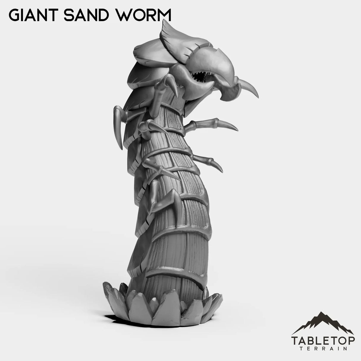 Tabletop Terrain Miniature Giant Sand Worm