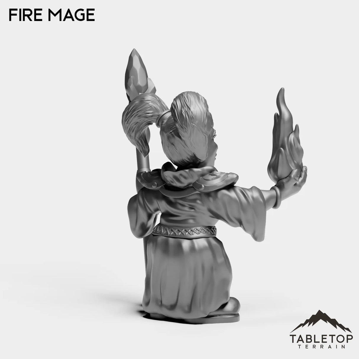 Tabletop Terrain Miniature Gnome Fire Mage