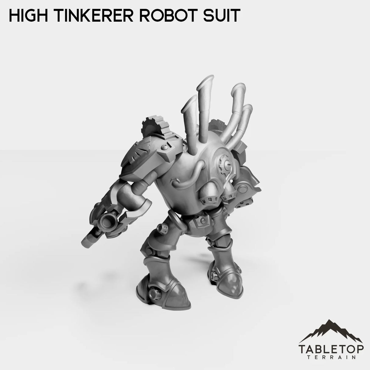 Tabletop Terrain Miniature Gnome High Tinkerer Robot Suit