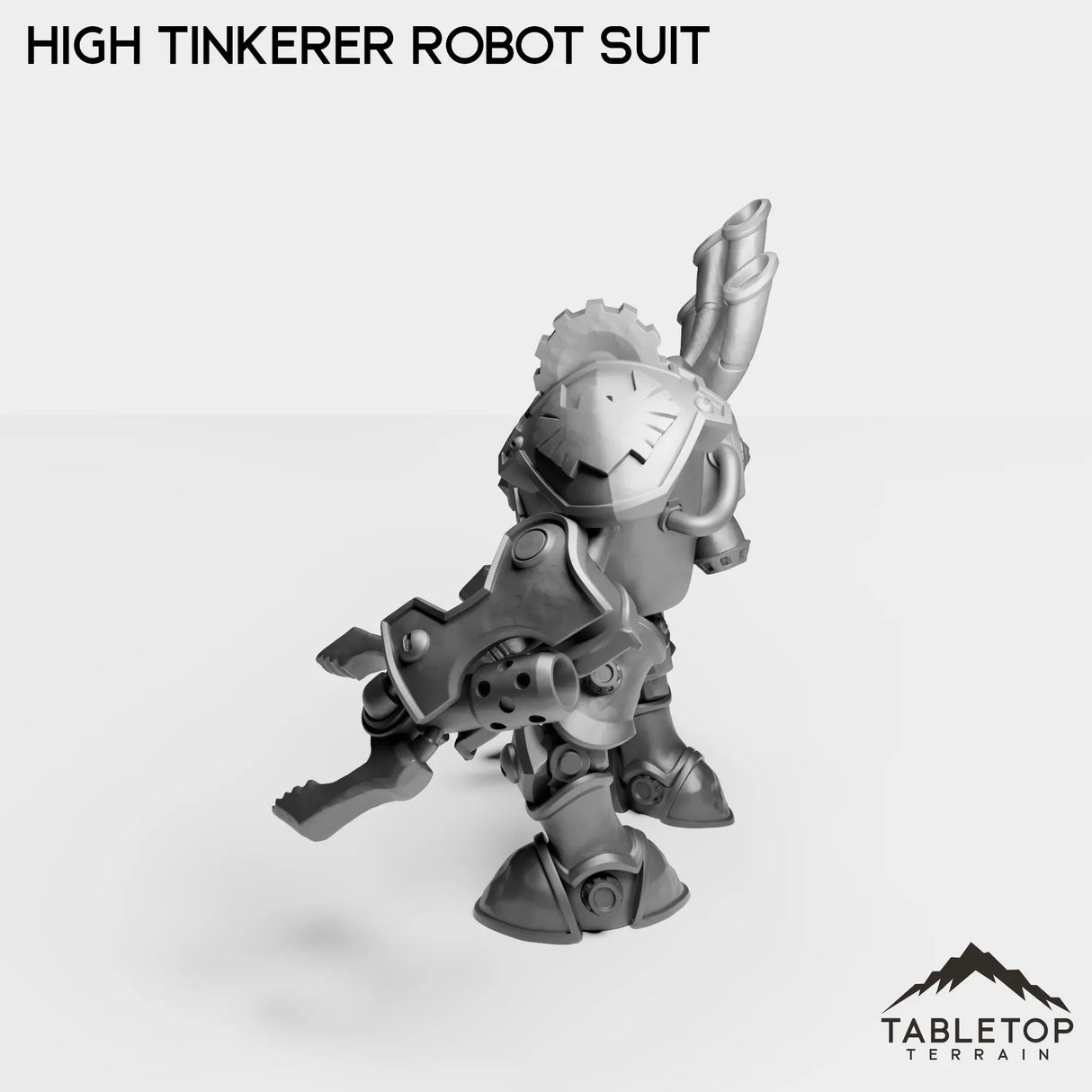 Tabletop Terrain Miniature Gnome High Tinkerer Robot Suit