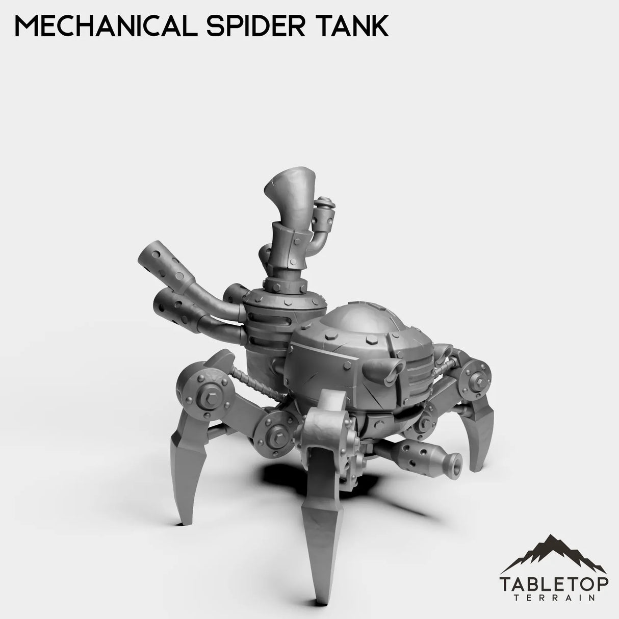 Tabletop Terrain Miniature Gnome Mechanical Spider Tank