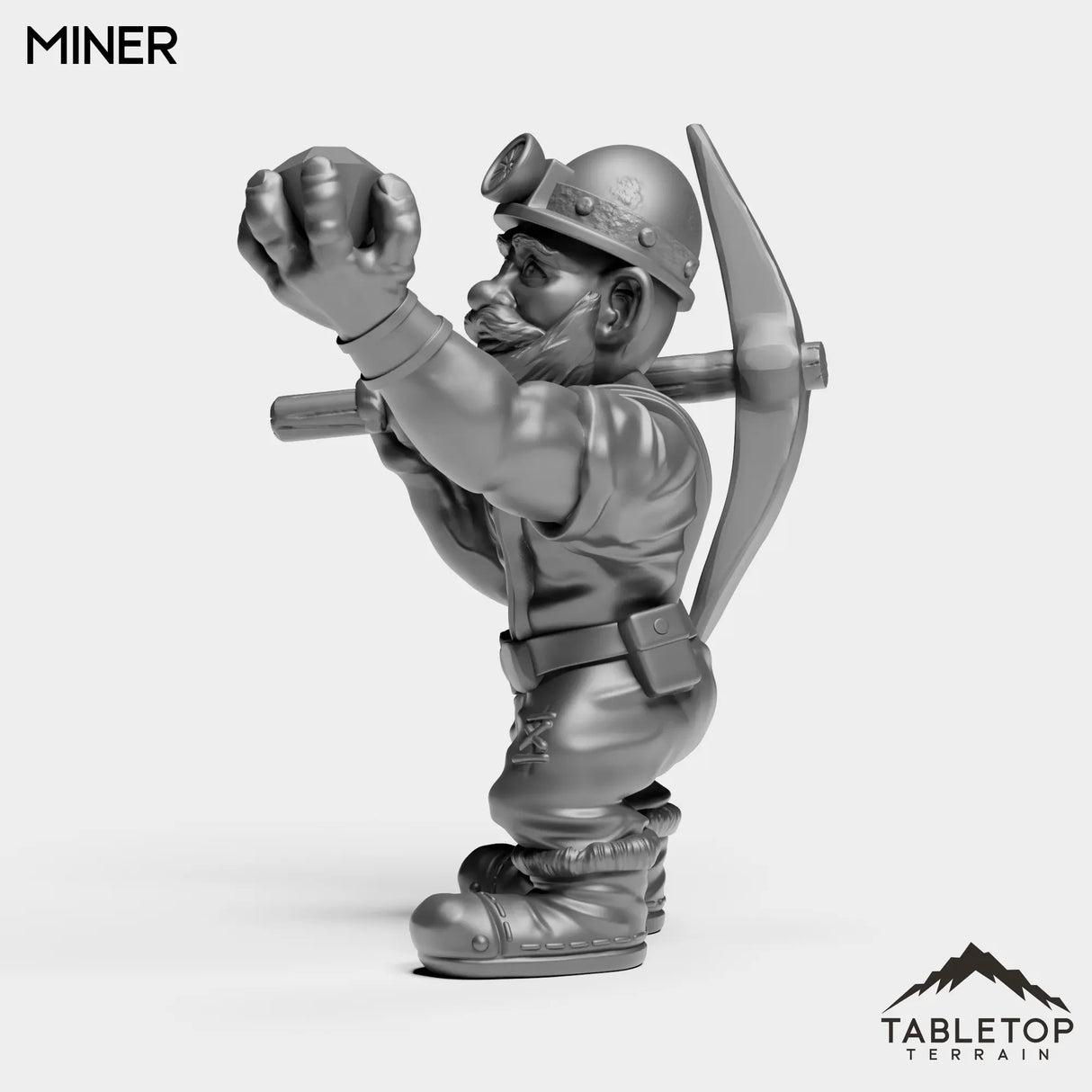 Tabletop Terrain Miniature Gnome Miner