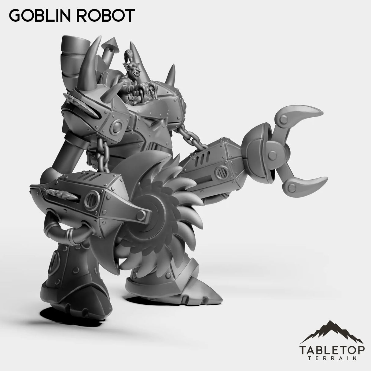 Tabletop Terrain Miniature Goblin Robot