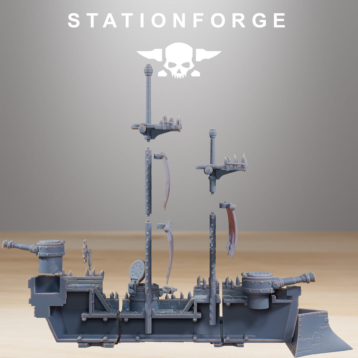 Tabletop Terrain Miniature Gobs Pearl Battle Ship
