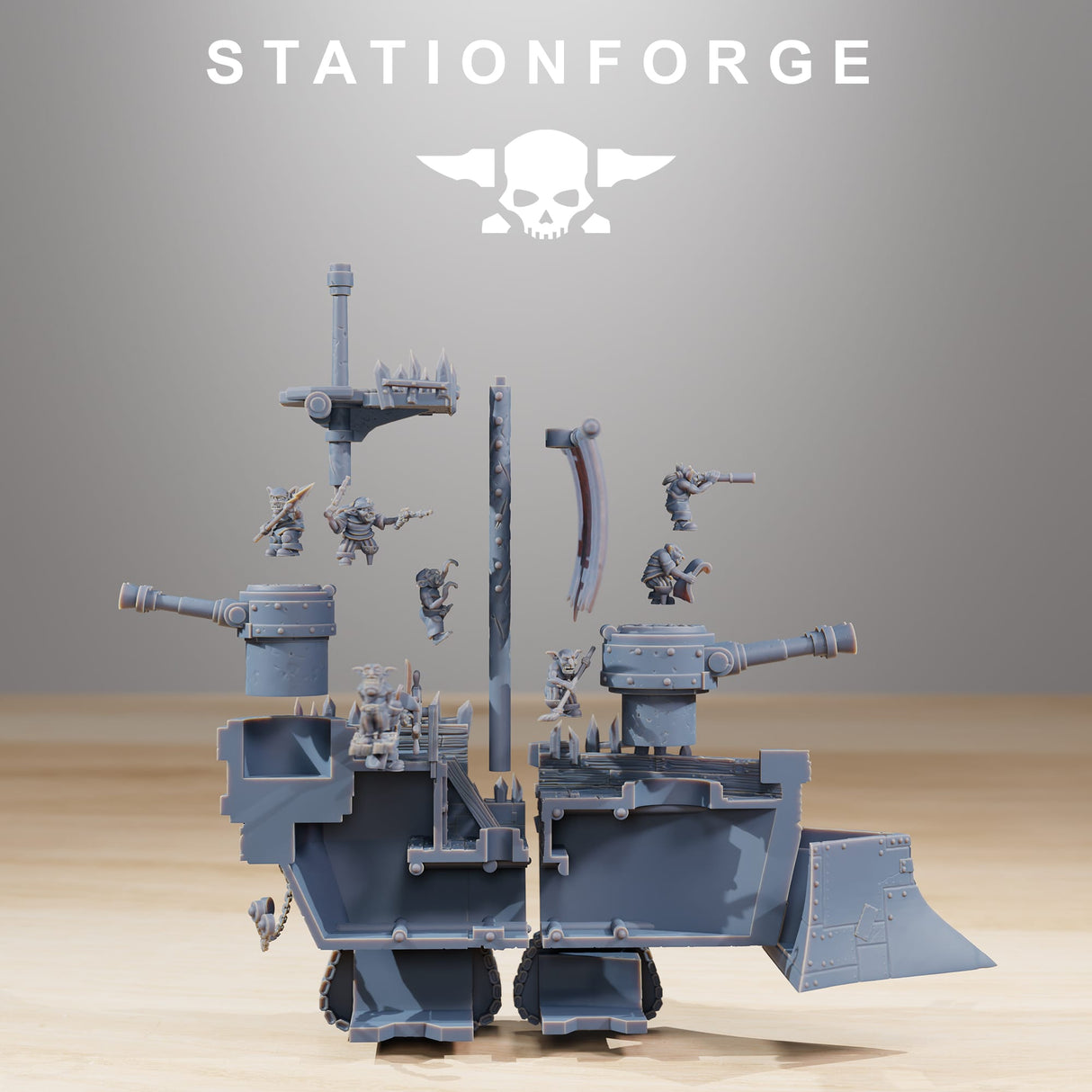 Tabletop Terrain Miniature Gobs Short Pearl Battle Ship