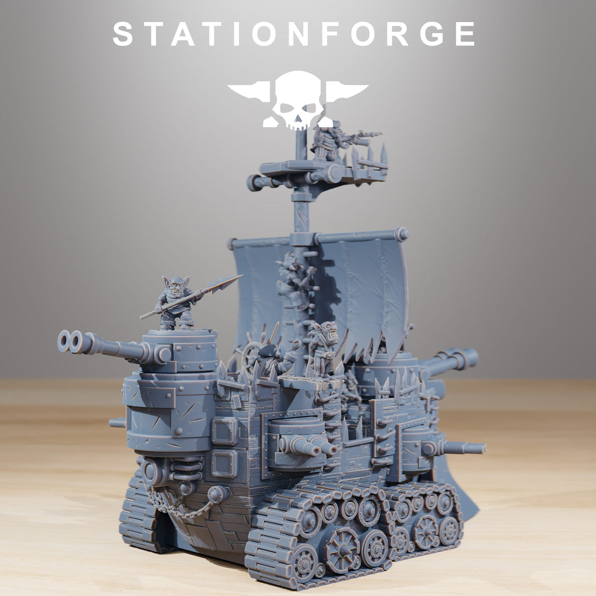 Tabletop Terrain Miniature Gobs Short Pearl Battle Ship