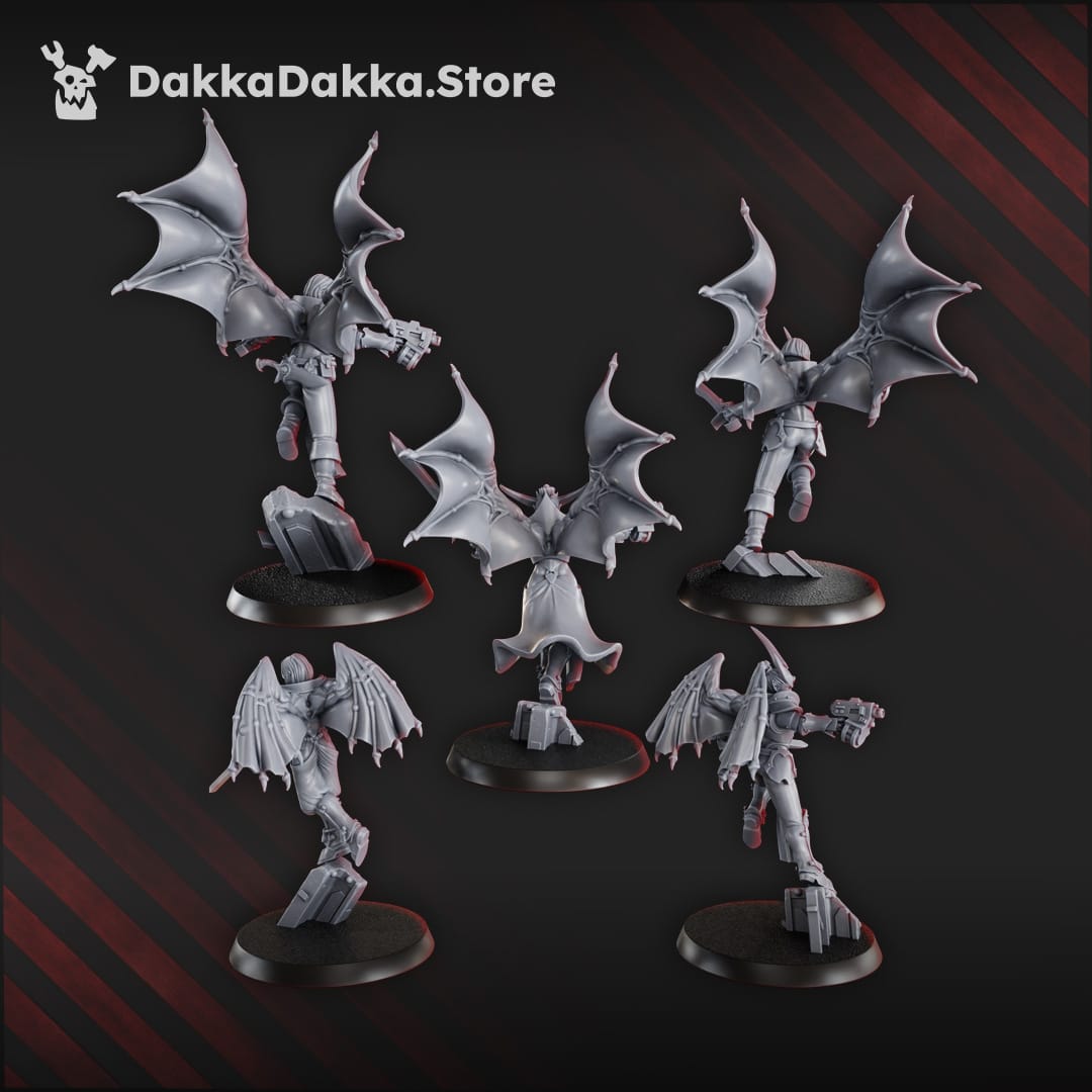 Tabletop Terrain Miniature Gomorrah Angels Squad x5